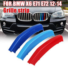 M Farben Front Grill Insert Nieren Kühlergrill Trim Für BMW X6 E71 E72 2012-2014