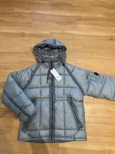 Warme Winterjacke Grau Gr. M