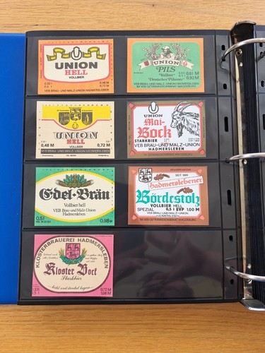 Bieretiketten veb brau - veb, brau-
