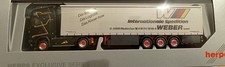 HERPA 951906 SCANIA CS20HD 2-ACHS / 3-ACHS WEBER WAAKIRCHEN KOFFERSATTELZUG RAR