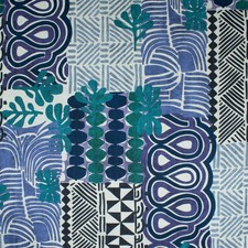 Dekostoff  Digitaldruck Abstrakt jeansblau Deko Meterware (Preis=)