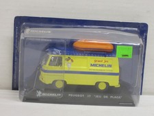 Peugeot J7 Kastenwagen "Michelin Jeu de Plage" in gelb/blau Box IXO/Altaya 1:43