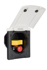 Gas Steckdose FAWO reinweiß Außendose Gas Camping Boot Outdoor