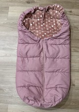 Fußsack Kinderwagen Buggy Schlitten Sitz Rosa Gepunktet 