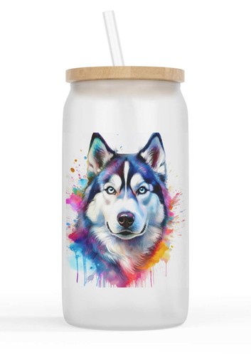 Glasbecher mit bambusdeckel - glasbecher,