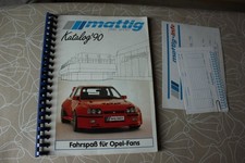 Opel Sport Mattig Katalog von 1990 sehr selten