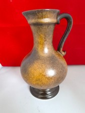 Stein Keramik Krug – West Germany, Vintage, Braun-Gold, ca. 22 cm