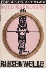 Programmheft vom Theaterstück "Minirock+Riesenwelle" Friedrichstadtpalast Berlin