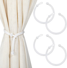 9 Weiß Perle Boho Vorhang