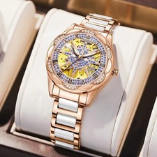 Luxus Damen Automatik Skelett