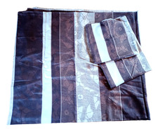 DORMIA, 3tlg. Mako-Satin Bettwäsche-Set 200x220cm, 2x 80x80cm, braun, Baumwolle