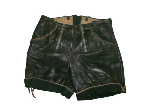 Kurze vintage lederhose - kurze,
