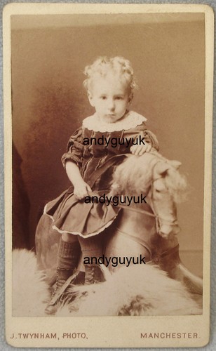 Cdv mädchen reiten - cdv,
