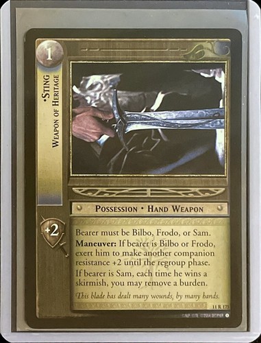 Lotr tcg sting - lotr, tcg: