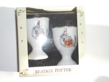 Beatrix Potter Reutter Porzellan Peter Hase Rabbit Eierbecher 2 er Set (2 mal )
