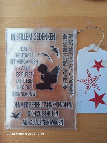 Stempel trauer gedenken - stempel,