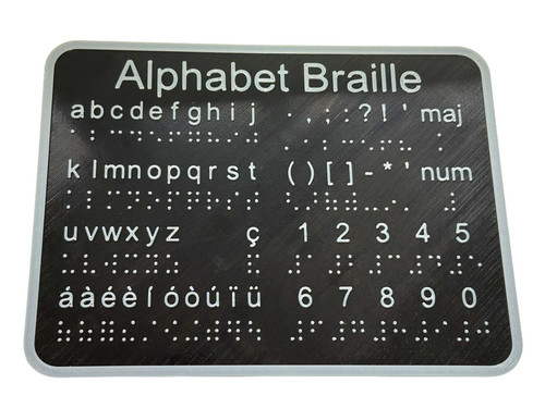 Braille lehrtafel alphabet - braille-lehrtafel,
