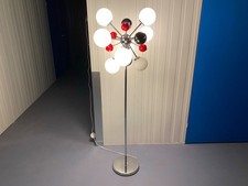 Kugellampe Stehleuchte 70er - Sputnik Space Age, molekular, 8-flammig, Vintage