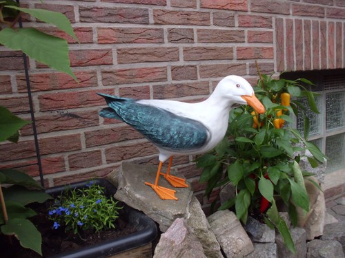 Möwe gartenfigur - möwe,,