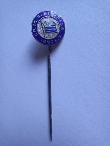 Anstecknadel blau weiß - anstecknadel, 90