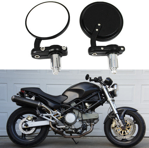 Motorrad spiegel rund - 7/8",