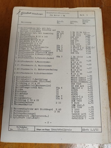 Güldner ersatzteil - 1, da
