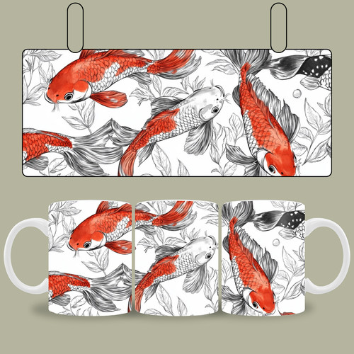 Kaffeetasse koi fisch tasse - kaffeetasse,