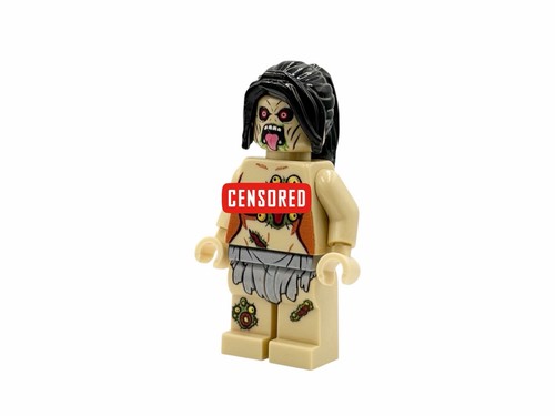 Nackte zombie bausteinfigur - zombie,