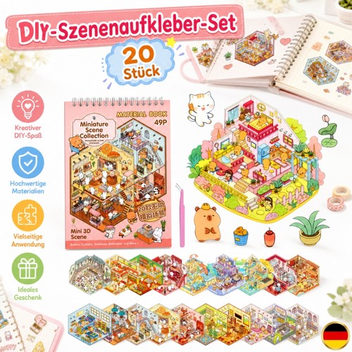 Haus aufkleber papier 3d - 3d,
