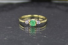 Smaragd diamantring goldring - smaragd-diamantring,,