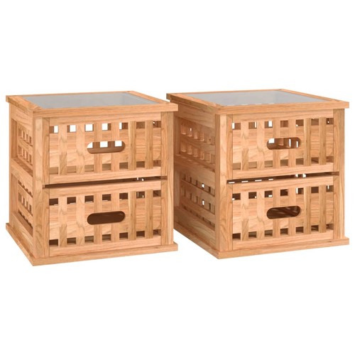 Nachttische2er set 34x34x34 - nachttische2er,