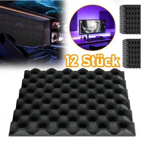 12xakustikschaumstoff absorber - 12xakustikschaumstoff,