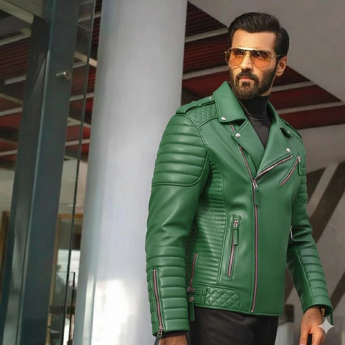 Handgefertigte jacke grün - jacke,