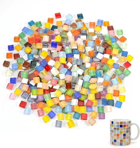 Mosaiksteine glas 425g 1x1cm - 425g,