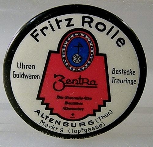 Werbehandspiegel zentra uhren - zentra,
