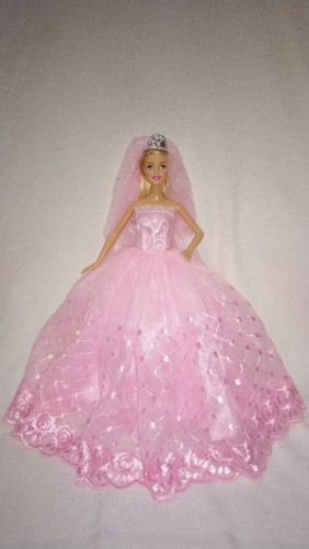 Barbie puppen kleid rosa - barbie,