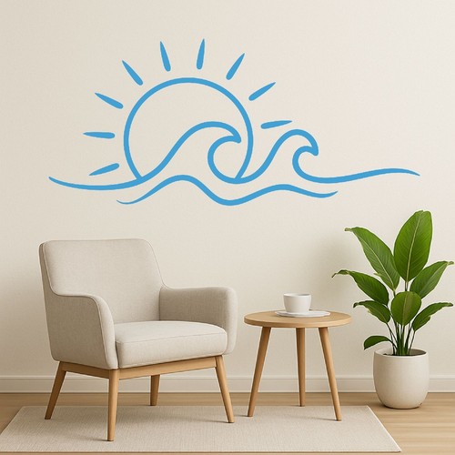 Strand meer wandtattoo - meer,