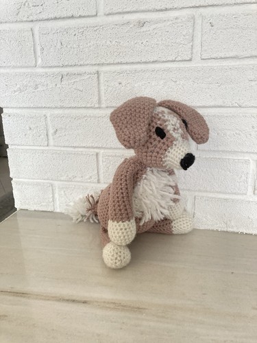 Gehäkelte figur hund border - gehäkelte,