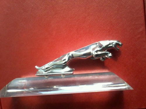 Jaguarfigur auf plexisockel - plexisockel,