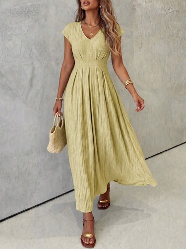 Elegantes linien maxikleid - elegantes,