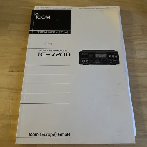 Icom 7200 deutsche - 7200,