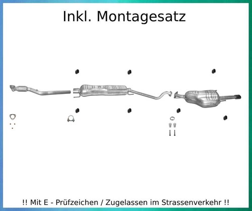 Auspuffanlage für opel astra - auspuffanlage,