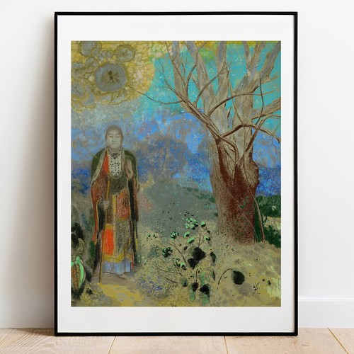 Kunstdruck buddha von redon - kunstdruck,