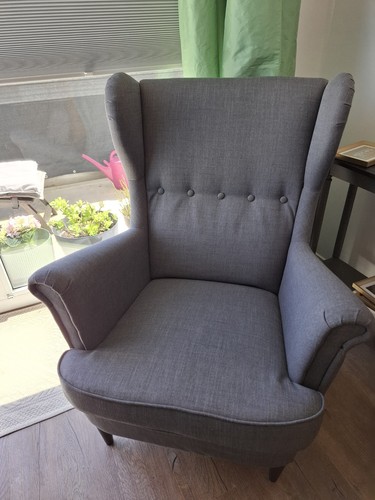 Strandmon ikea sessel - ikea, grau