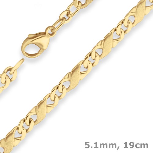1mm armband dollarkette - 5,1mm,