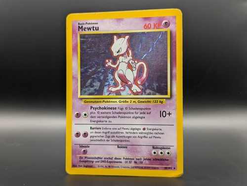 Mewtu 102 holo base - mewtu,