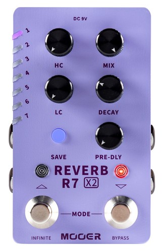 Mooer reverb digital - r7, x2