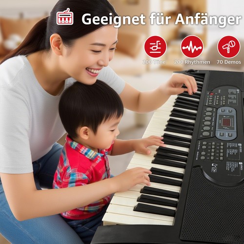 Piano mit leuchttasten 61 - e-piano,