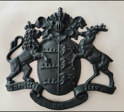 Eisenkunstguss wappen erhard - eisenkunstguss,