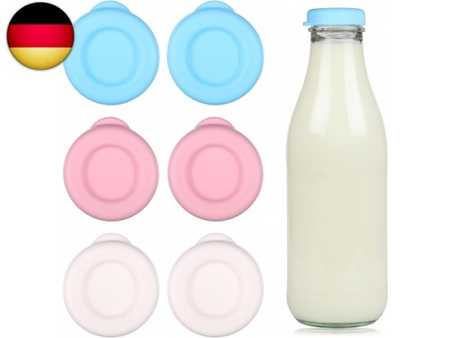 6stk milchflaschen deckel - milchflaschen,